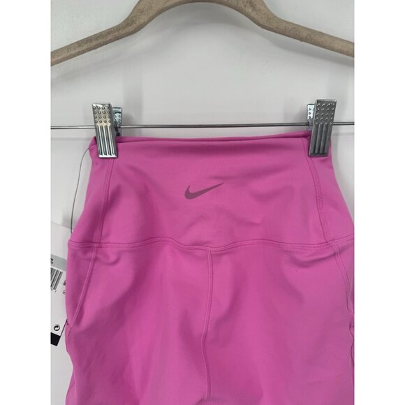 Nike Pro Athletic Biker Shorts Women XS Hot Pink NEW Yoga Workout Gym Preppy - Picture 9 of 10